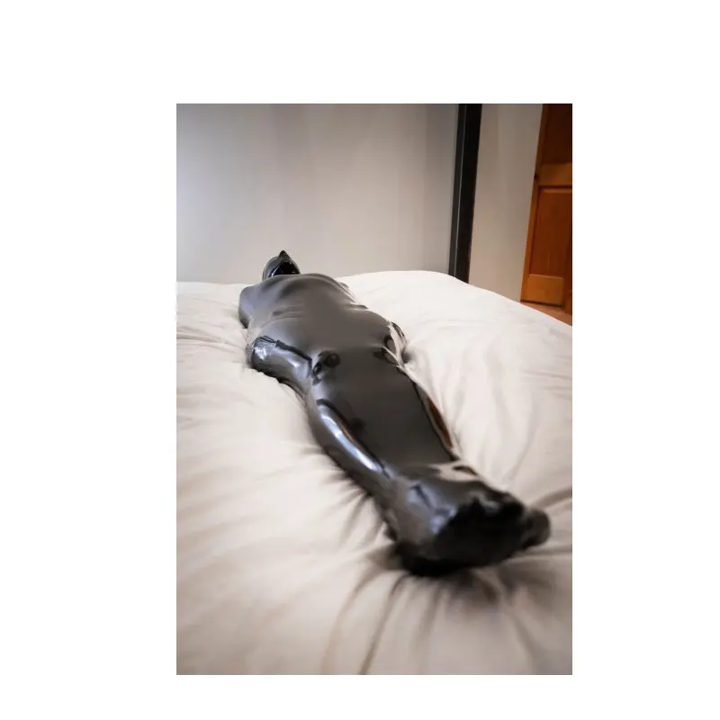 Latex Sleeping Bag Latex Sleep Bed Bag Frame Vacuum Bed Latex Vac Bed Including Headsets Mask