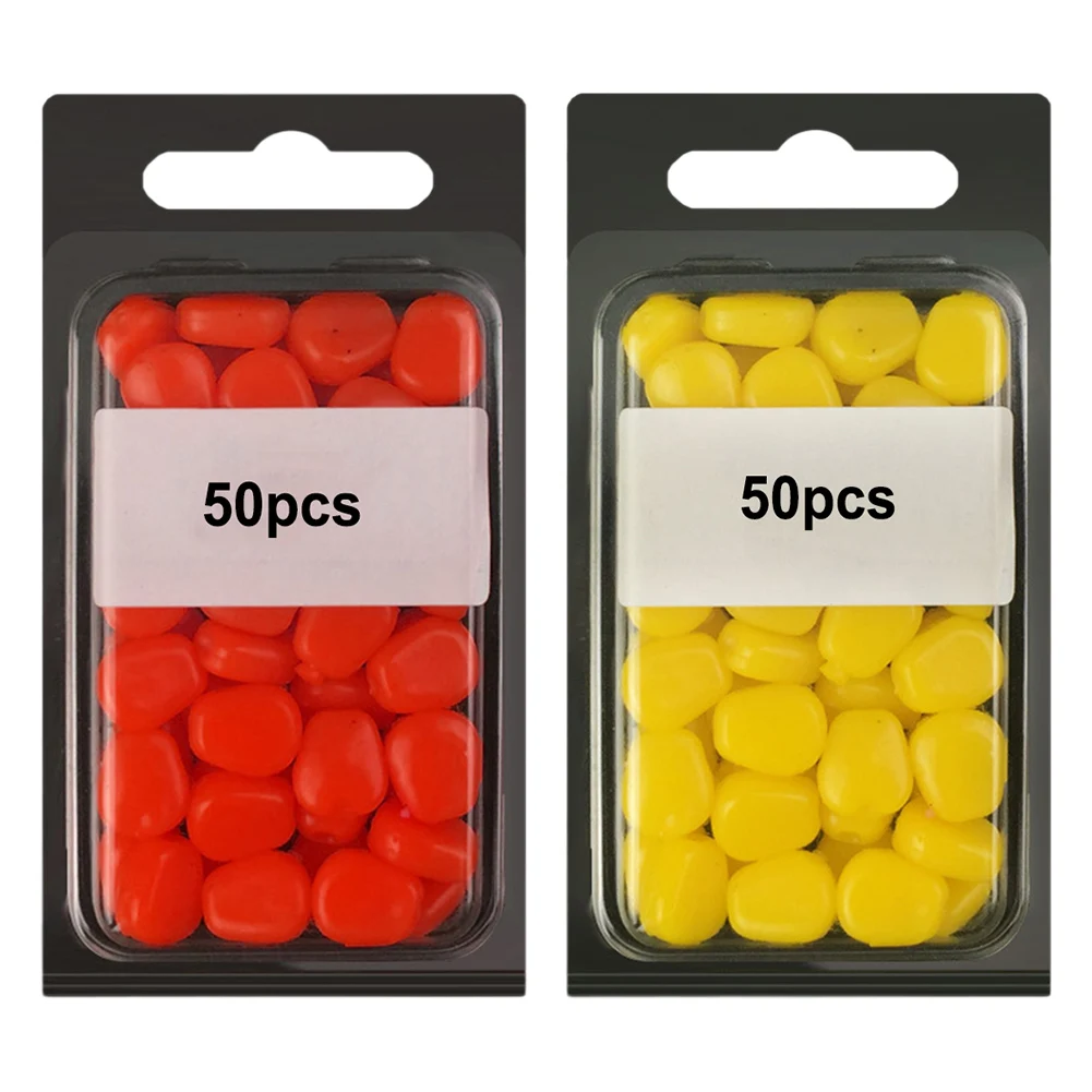 

50Pcs Silicone Artificial Soft Corn Design Lure For Outdoor Freshwater Fishing Outdoor Fishing Accessories Durable Practical