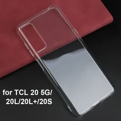 Crystal Clear Soft TPU Protective Case - Transparent Silicone Cover (For TCL 20 5G)