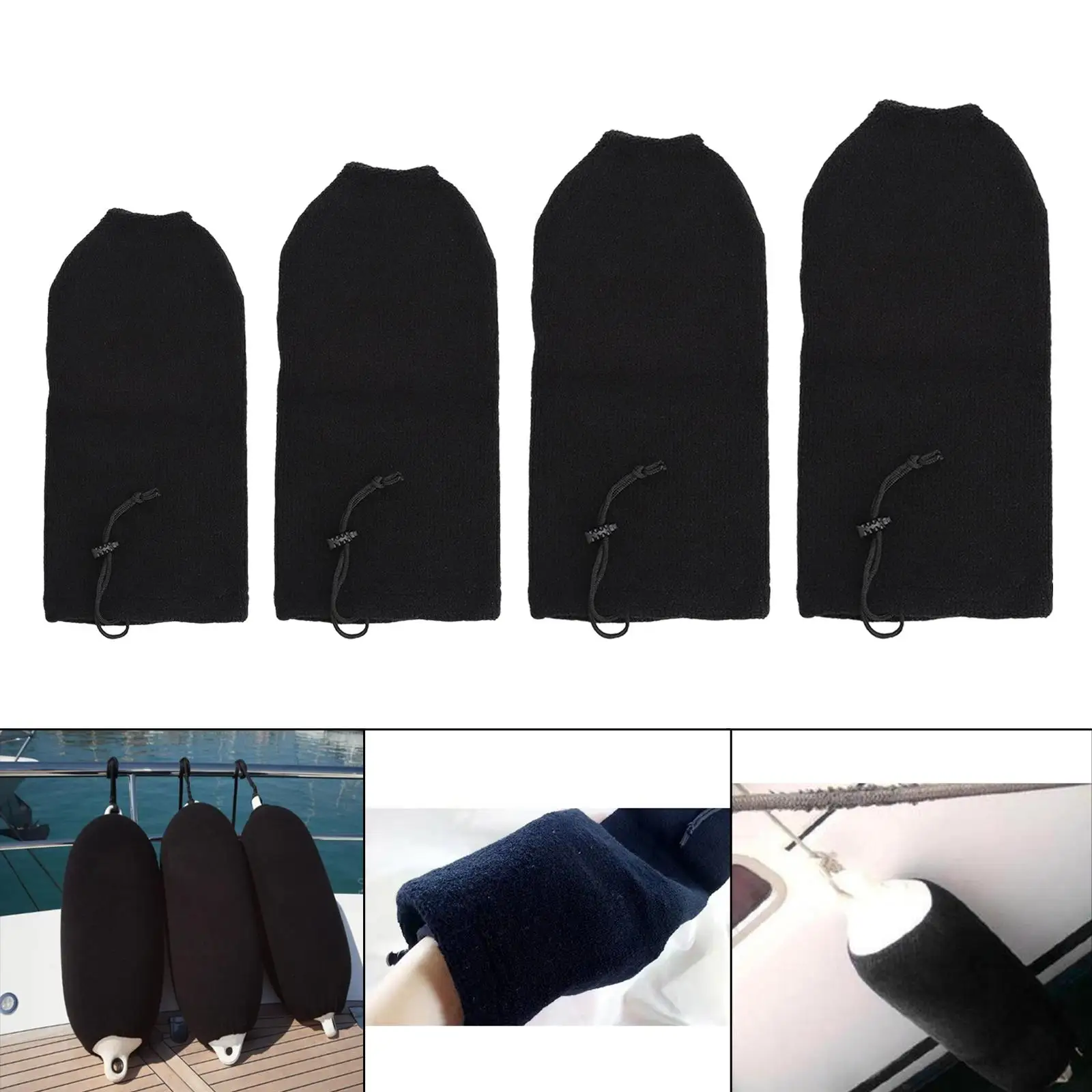 Boat Cover, Soft Acrylic Socks Side Cover Anti Collision Good Elasticity Protection for Marine Mooring Salt Protection