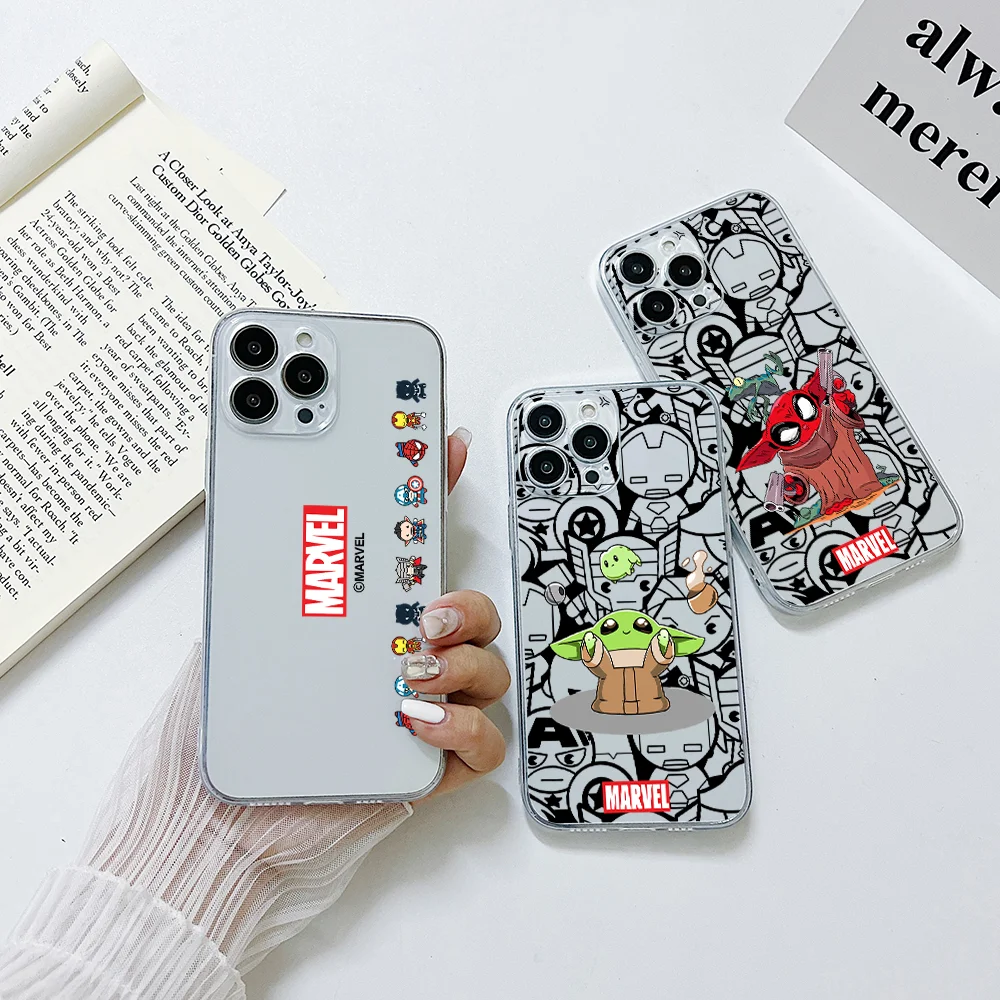 

Marvel Comics The Avengers Phone Case For Samsung A53 A50 A12 A52 A51 A72 A71 A73 A32 A22 A20 A30 A21S 4G 5G Transparent Capa