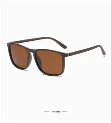 Stylish Unisex Large Frame Outdoor Sunglasses (Tea)