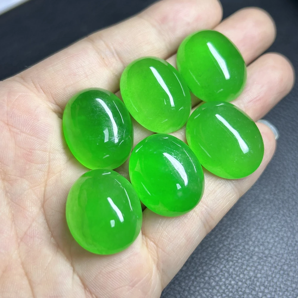 Meisidian Natural Burma Jadeite Treatment 20x25 Flatback Myanmar Jade