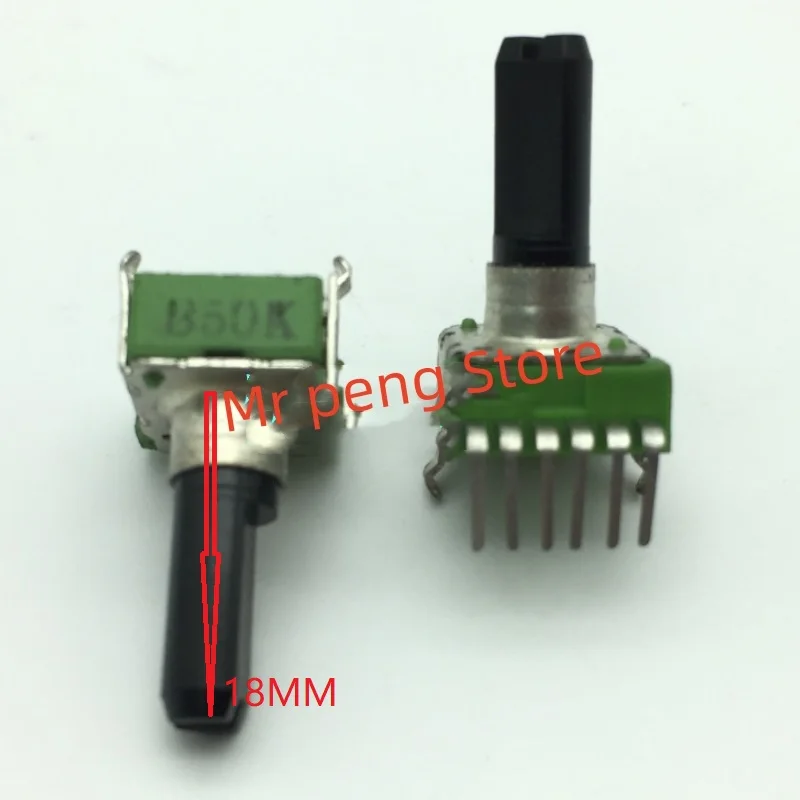 

2 шт. ДЛЯ ALPHA RK12 двойной потенциометр 6-pin B50K длина вала 18 мм