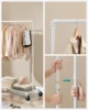 SONGMICS Heavy-Duty Clothes Rack, Clothing Rack for Hanging Clothes, Industrial Garment Rack on Wheels, Metal Frame 2