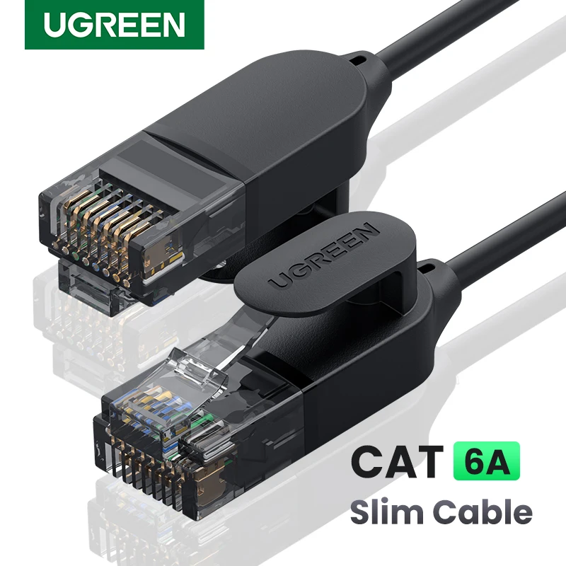 UGREEN Cat 7 Ethernet Cable Cat7 High Speed Flat Gigabit RJ45 LAN Cable  10Gbps Shielded Internet Network Patch Cord Compatible for Gaming PS5 PS4  PS3