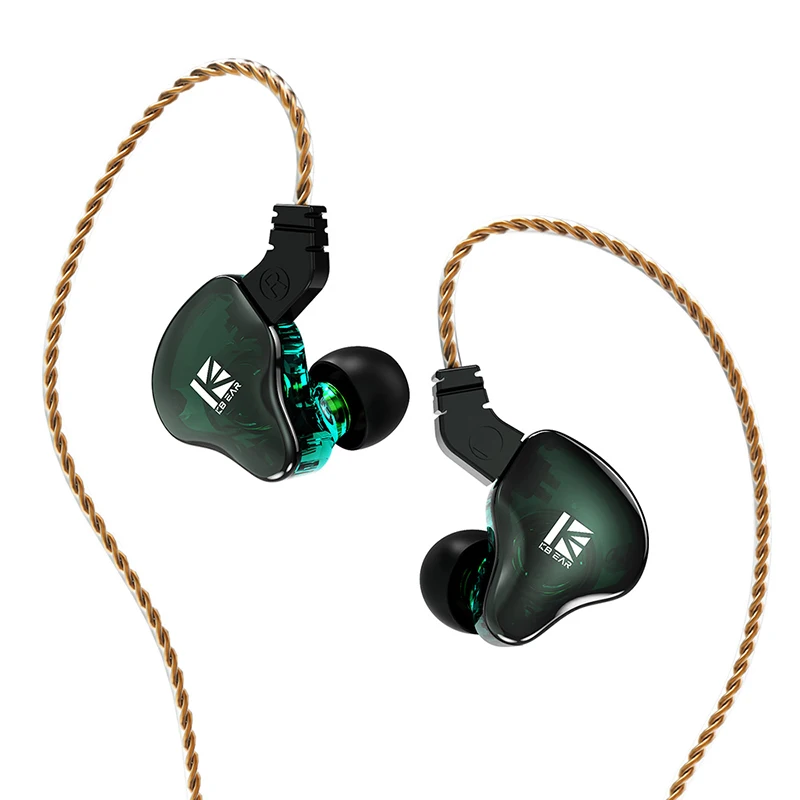 Keephifi KBEAR KS2 하이브리드 드라이버 하이파이 인이어 모니터, 스포츠 헤드폰, 러닝 이어버드, 다이아몬드 이어폰, 음악 헤드셋, 1BA + 1DD