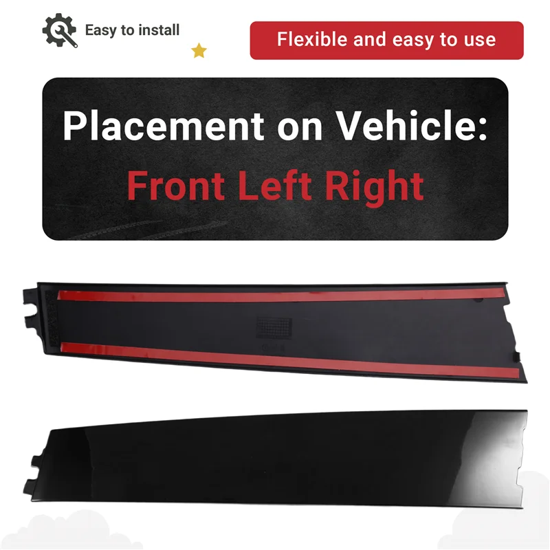 혼다 어코드 2017-2023 프론트 도어 윈도우 프레임 트림 1세트 72430-THA-H01 72470-THA-H01 윈드실드 B 필러 교체 패널