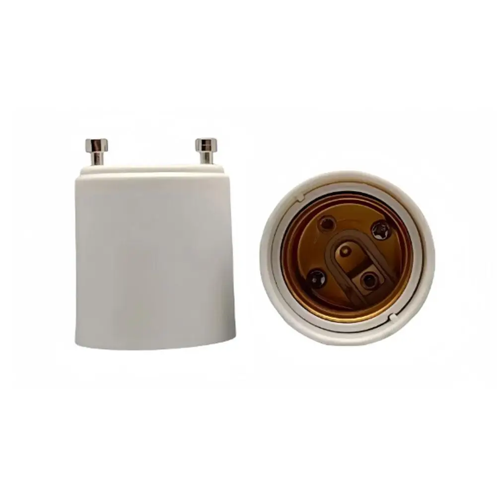White GU24 to E27 LED Light Bulb Adapter Converter LED E27 Socket Screw Light Halogen Base 1pcs Saving Bulb Holder B7F2