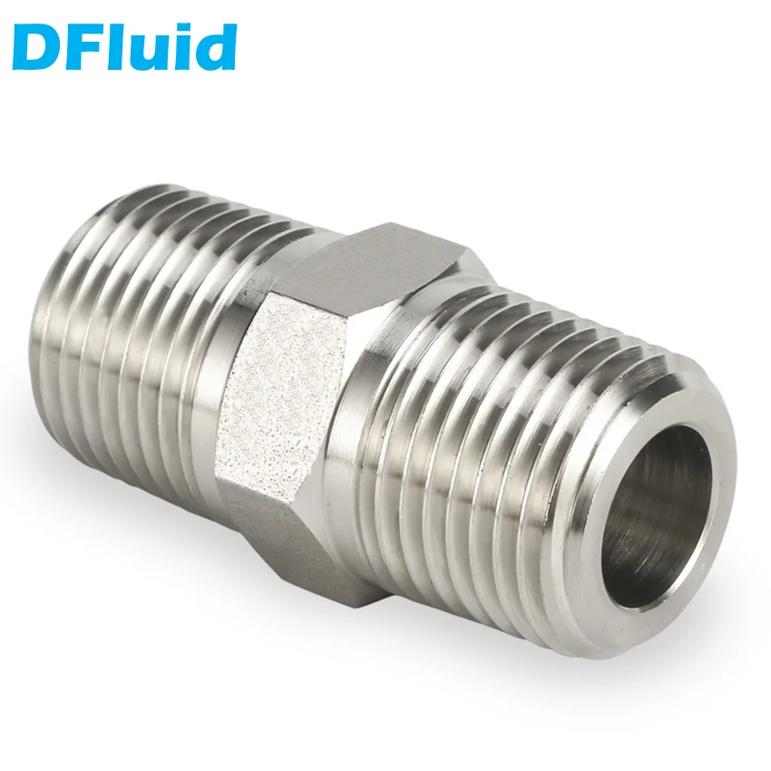 Réduction hexagonale NPT inox 316L série 3000 mâle - Femelle