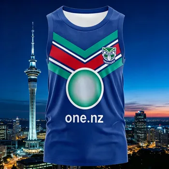 Classic Warrior Rugby Fans Men's/women Favorite Vests New Zealand Fashion Sports Sleeveless Top Quick Drying Breathable T-shirt 1
