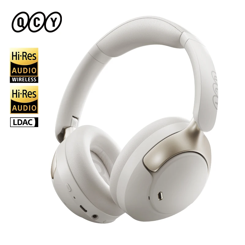 QCY H3 Pro ANC 무선 헤드폰 50dB 소음 차단 LDAC Bluetooth 5.4 오버이어 헤드셋이 포함된 고해상도 공간 오디오 이어폰 - AliExpress 44