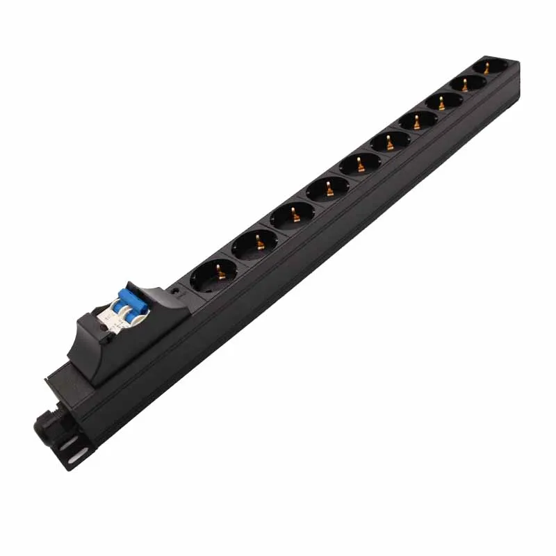 

EU Power Strip For Network Cabinet Rack Power Distribution Unit 10 Socket 16A/32A Air Circuit Breaker Without Wire Wiring Board