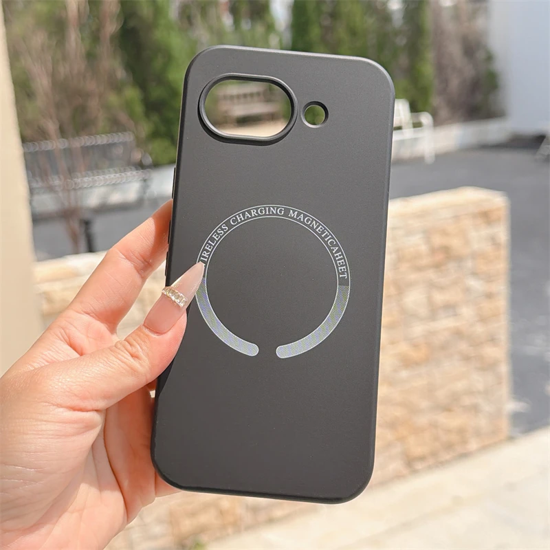 Magsafe-Compatible Magnetic Wireless Charging Liquid Silicone Matte Case