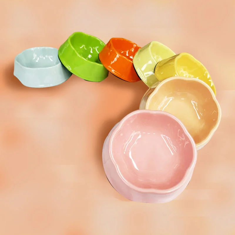 

Миска для домашних животных питатели для еды, водостойкие, Нескользящие, для собак и кошек, большая емкость, защита от укусов и ударов