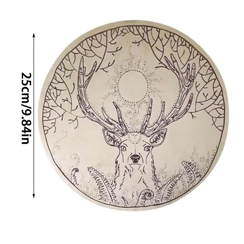 Drum Shamanic Deer Tree-themed Siberian Drum Decoration Handmade Shamanic Siberian Drums Spirit Music With Drumstick Home
