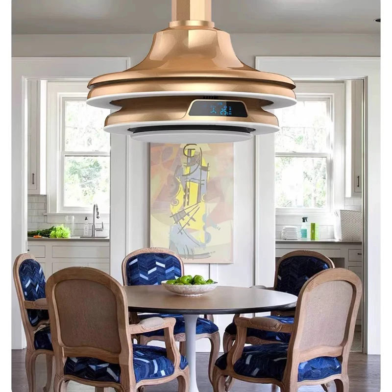 External row chess and card room air purifier lifting chandelier pipe smoking lamp mahjong hall table straight row smoking machi 6