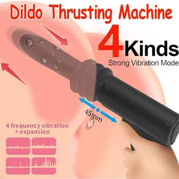 Simulation Penis Pistol Automatic Telescopic Gun AV Massage Vibrator Masturbation Egg Jumping Adult Sex Toys Women Sex Toys 5