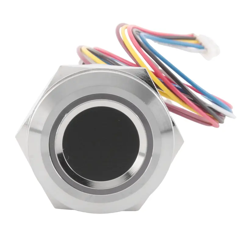 R503 Circular Round RGB Ring Indicator LED Control DC3.3V MX1.0-6Pin Capacitive Fingerprint Module Sensor Scanner-TCES image 1