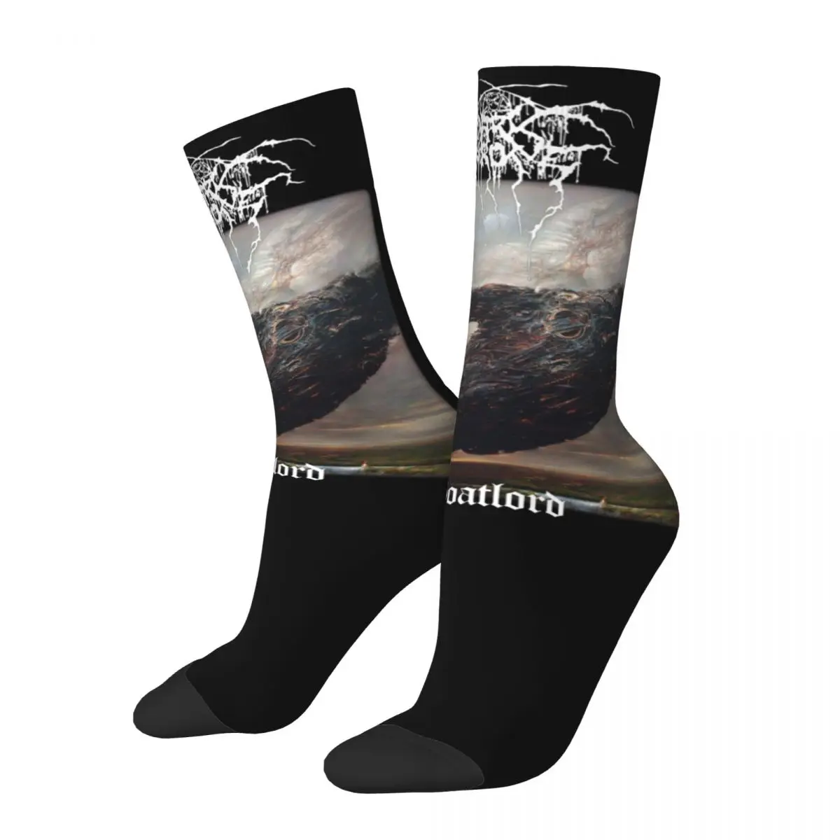 

All Season Harajuku Unisex Darkthrone Goatlord Original Black Metal Crew Socks Stuff Warm Socks Cute Birthday Present