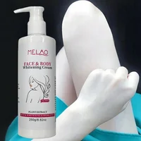 Crème éclaircissante pour le visage et le corps MELAO, lotion hydratante éclaircissante à base d'extraits végétaux, atténue les taches brunes et unifie le teint pour le visage et le corps entier 4
