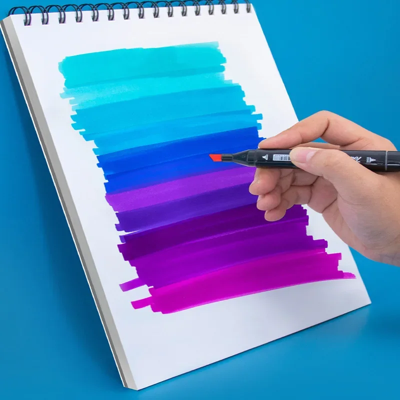 A4/A5 Pure Wood Pulp Sketch Marker Special Painting Book for Children\'s Anime Hand-painted Blank Paper 50 Sheets/Book