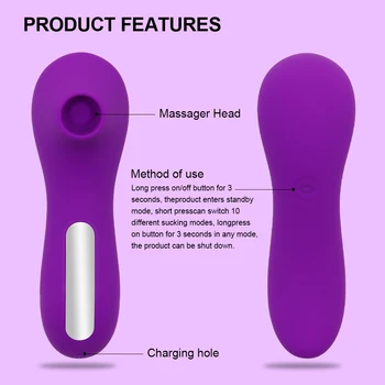 Clitoris Sucker Vagina Sucking Vibrator Female Clit Vacuum Stimulator Nipple Sex Toys for Women Adults 18 Masturbator Products 6