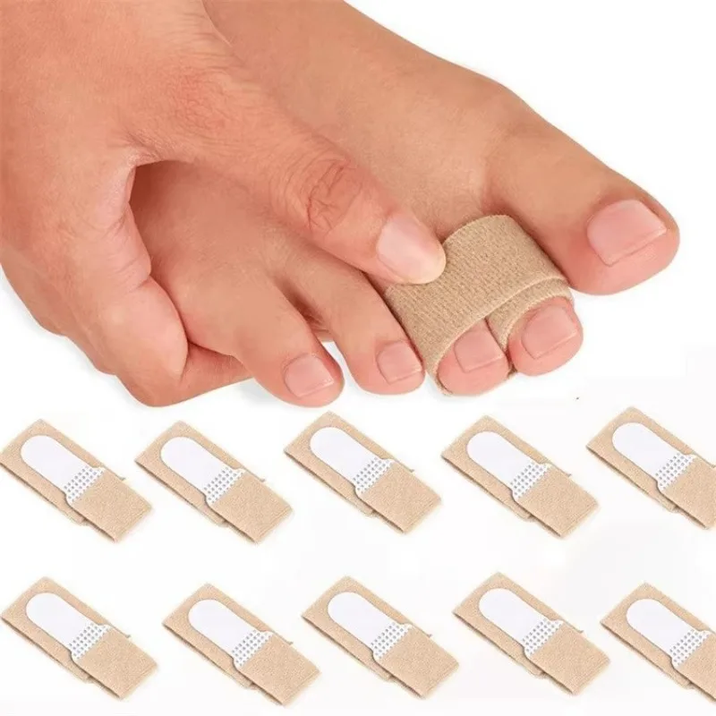 Reusable Toe Finger Straightener Hammer Toe Tape Hallux Valgus Corrector Bandage Toe Separator Splint Wraps Foot Care Supplies
