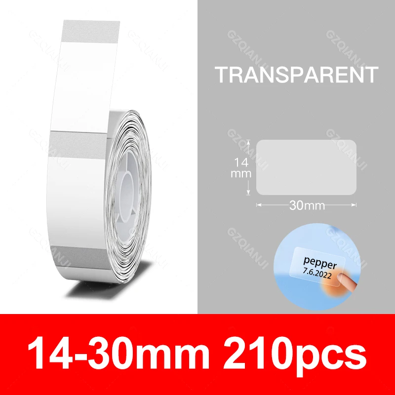 Waterproof Anti-Oil Label Printer Paper - Transparent Pure Color Thermal Stickers