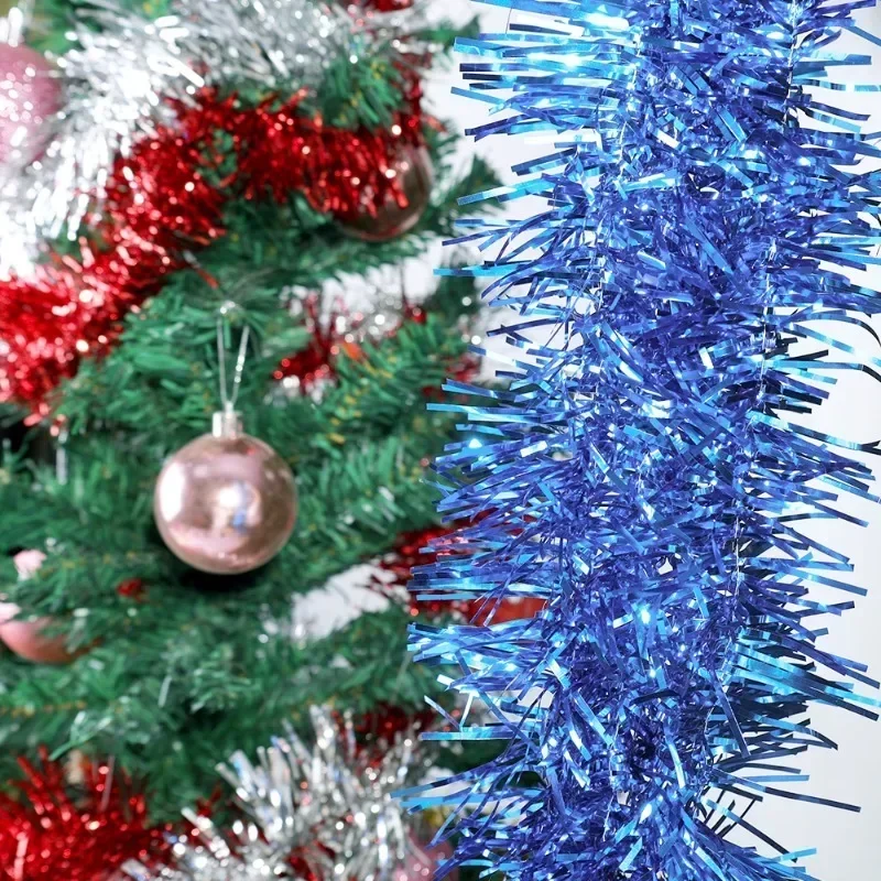 1.5/30M Colourful Christmas Ribbon Garland Xmas Tree Wrapping Tinsel 5