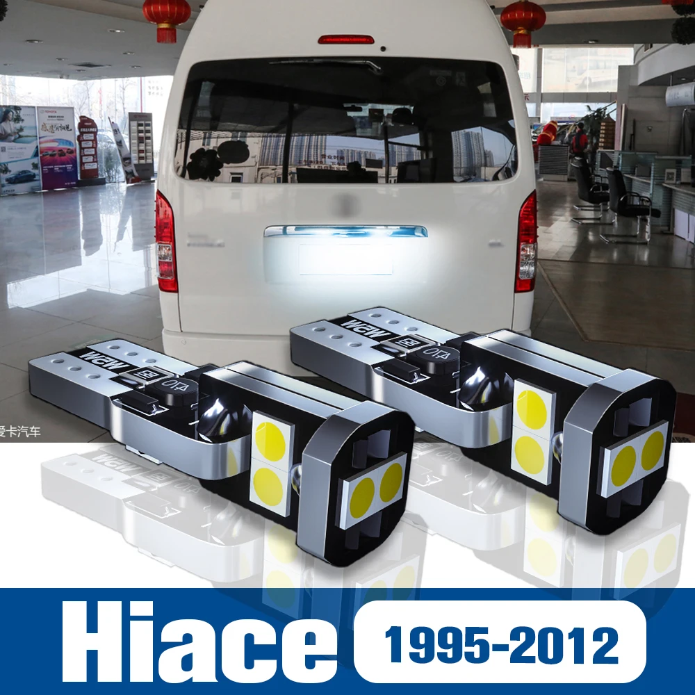 

2pcs LED License Plate Light Lamp Accessories Canbus For Toyota Hiace 1995-2012 2003 2004 2005 2006 2007 2008 2009 2010 2011