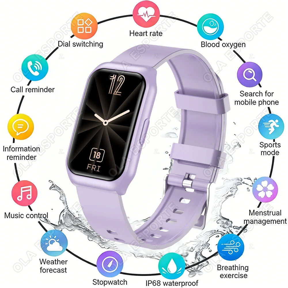 Women Smart Bracelet Men Smartwatch Ladies Heart Rate Blood Oxygen IP68 Waterproof Sports Smart Band Watch For Android IOS HW12 1