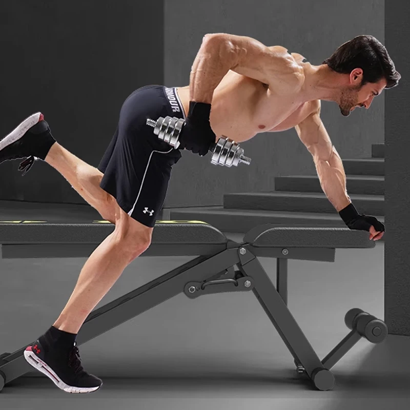 Dumbbell bench Home sit-up aid Men's exercise abdominal muscle bench press Commercial gym equipment chair