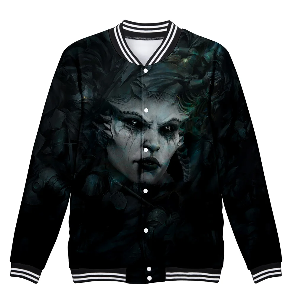

Diablo 4 Baseball Jacket Women/Men Fashion Long Sleeve Jacket 3D Prints Streetwear Clothes
