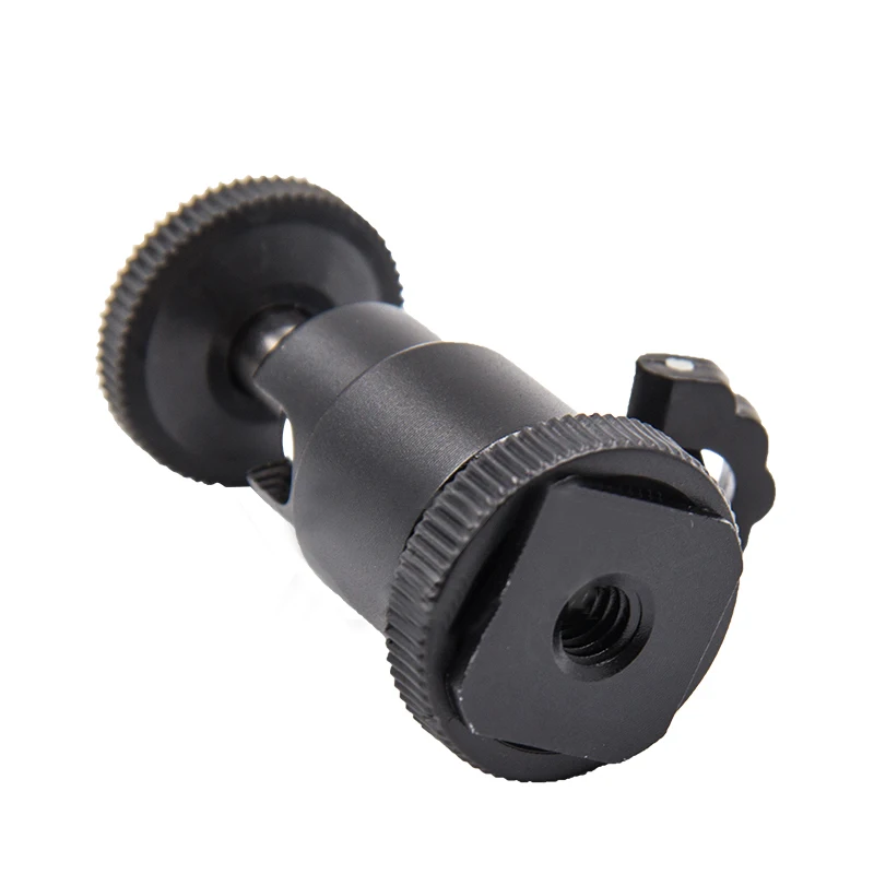 Ball Head For Camera Tripod LED Light 1/4 Screw Rotary Mount Stand Aluminum Mini Tripod Ball Head Hot Shoe Adapter Cradle tripod ball head cold shoe ball head camera head adapter camera panoramic head