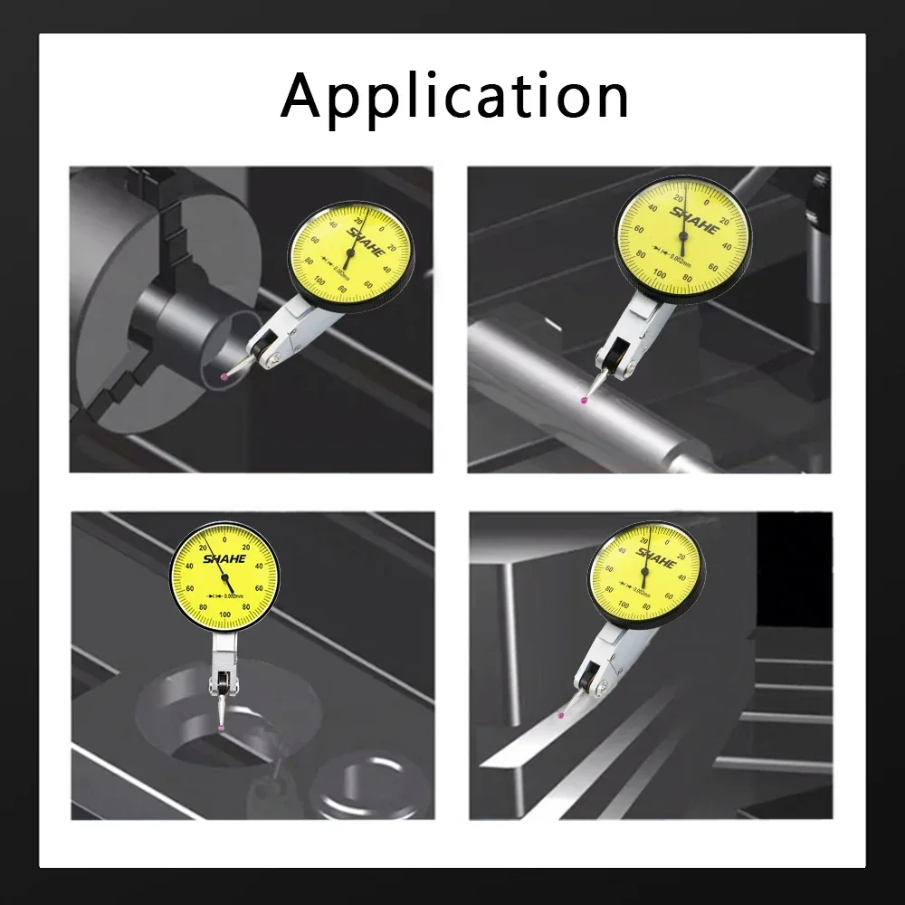 0-0.2 mm 0.002 mm Dial Test Indicator Red Jewel Dial Gauge Indicator Tool Measurement Instruments dial indicator gauge dial indicator