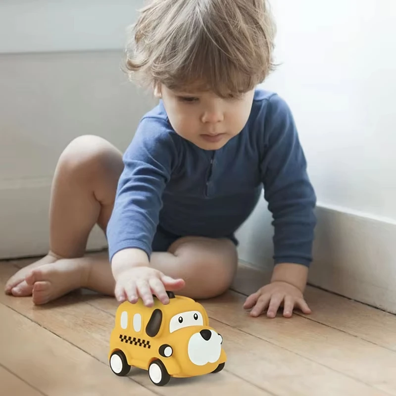 Children's Inertia Toy Vehicles Mini Racing Car Kids Educational Toy Fire Engine Ambulance Cars Models Boys Girls Birthday Gifts - 4
