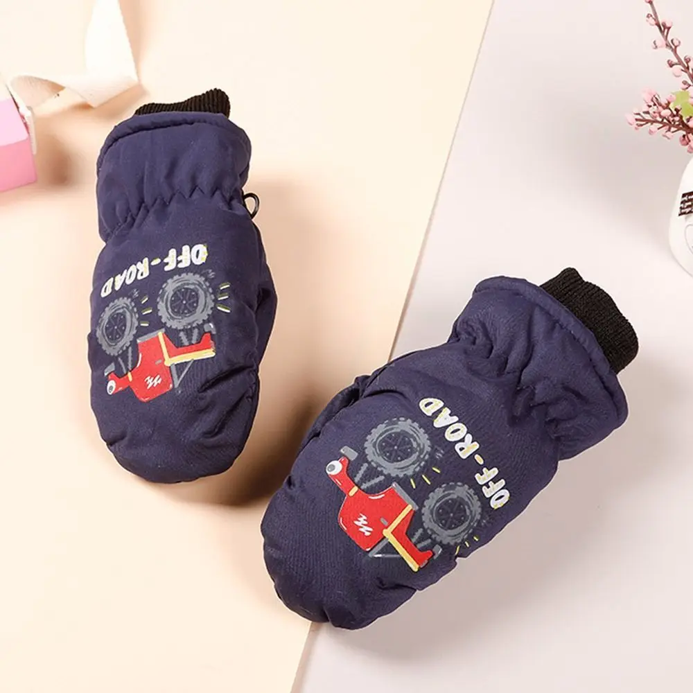 Waterproof Children Ski Gloves Cotton Mittens for Kids Winter Sports
