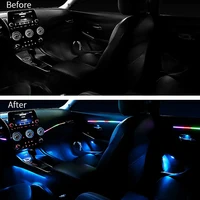 Car Ambient Light Universal LED Car Led Symphony RGB Atmosphere Lamp APP for Backlight LED Acrylic Fiber Optic Decoration Light - Image 4