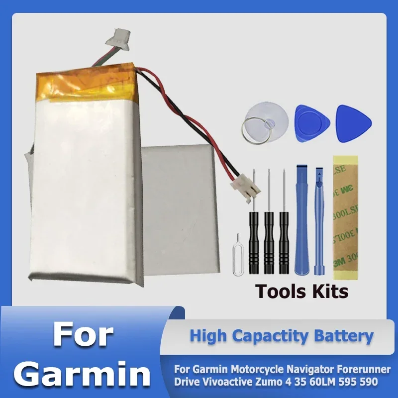 361-00077-00 Forerunner35 Vivoactive4 Batteria Per Garmin Moto Navigator Forerunner Drive Vivoactive Zumo 4 35 60Lm 595 590