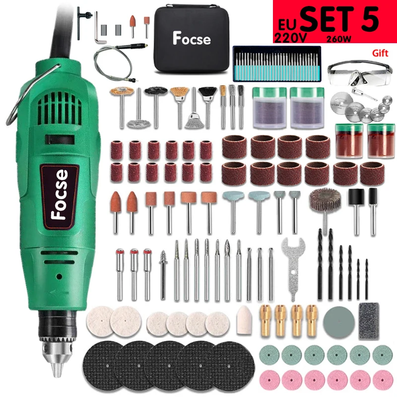 Dremel 260W grabador eléctrico Mini taladro 5000 ~ 31000 /min herramienta rotativa pluma de grabado accesorios de máquina rectificadora