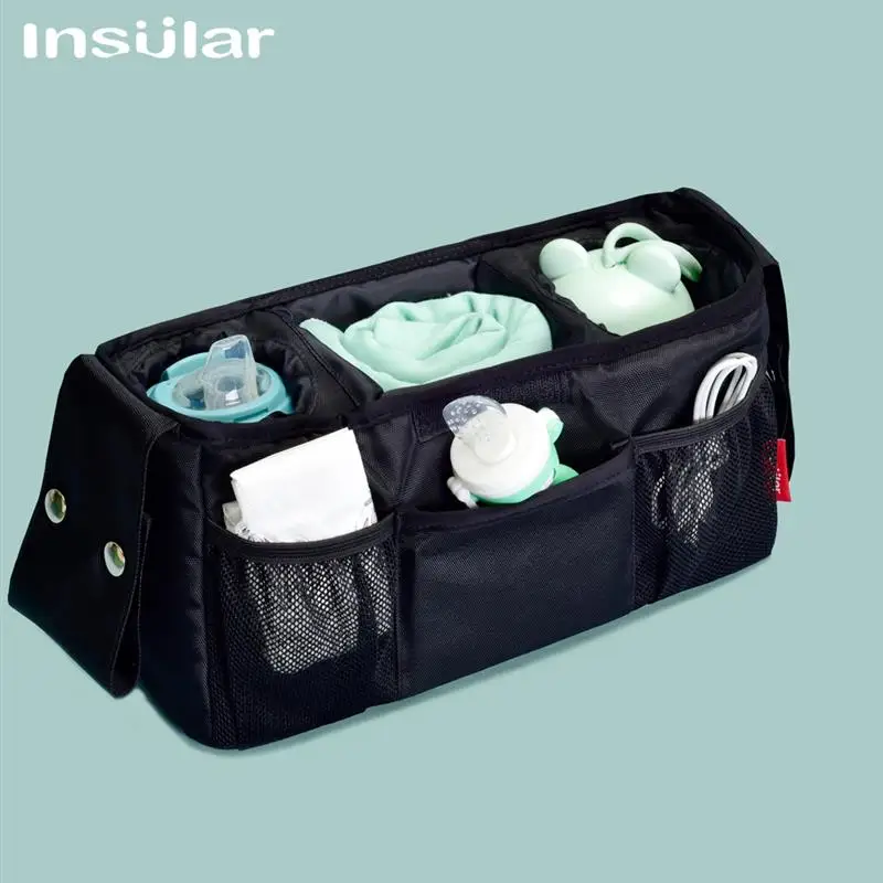 

Baby Stroller Bag Mummy Organizer Bag Nappy Diaper Carriage Buggy Pram Cart Basket Hook Stroller Accessories Womens Bag