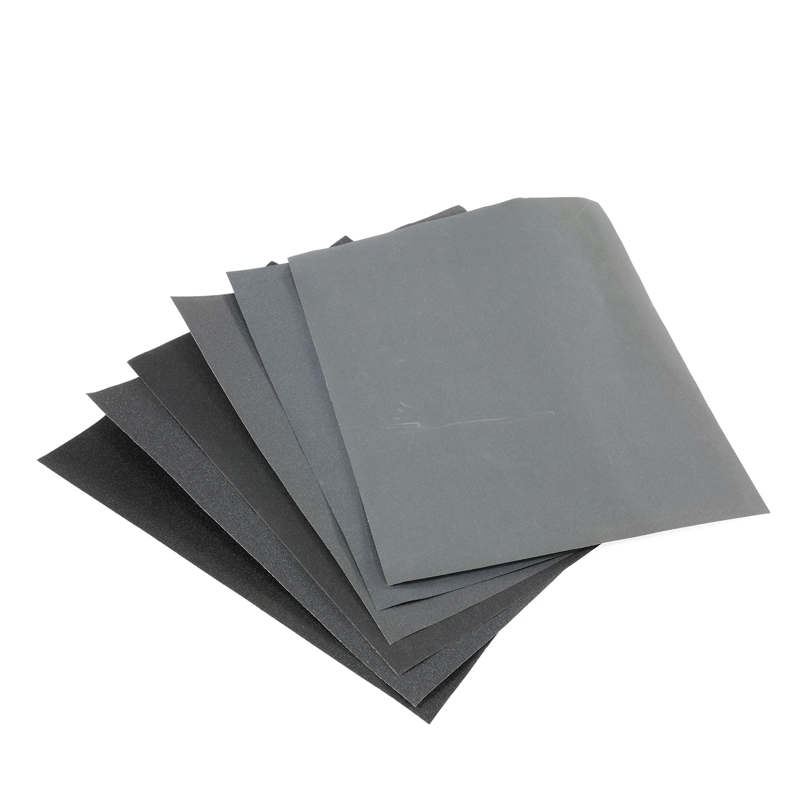 Mini Sandpaper Kit Polish Sand Paper Sandpaper Tools Sandpaper Set 6Pcs 6Sizes Wet Dry Dual Use Sandpaper Sand Paper Set for Car Headlight Lens Polishing Renovation Accessories Abrasive Paper