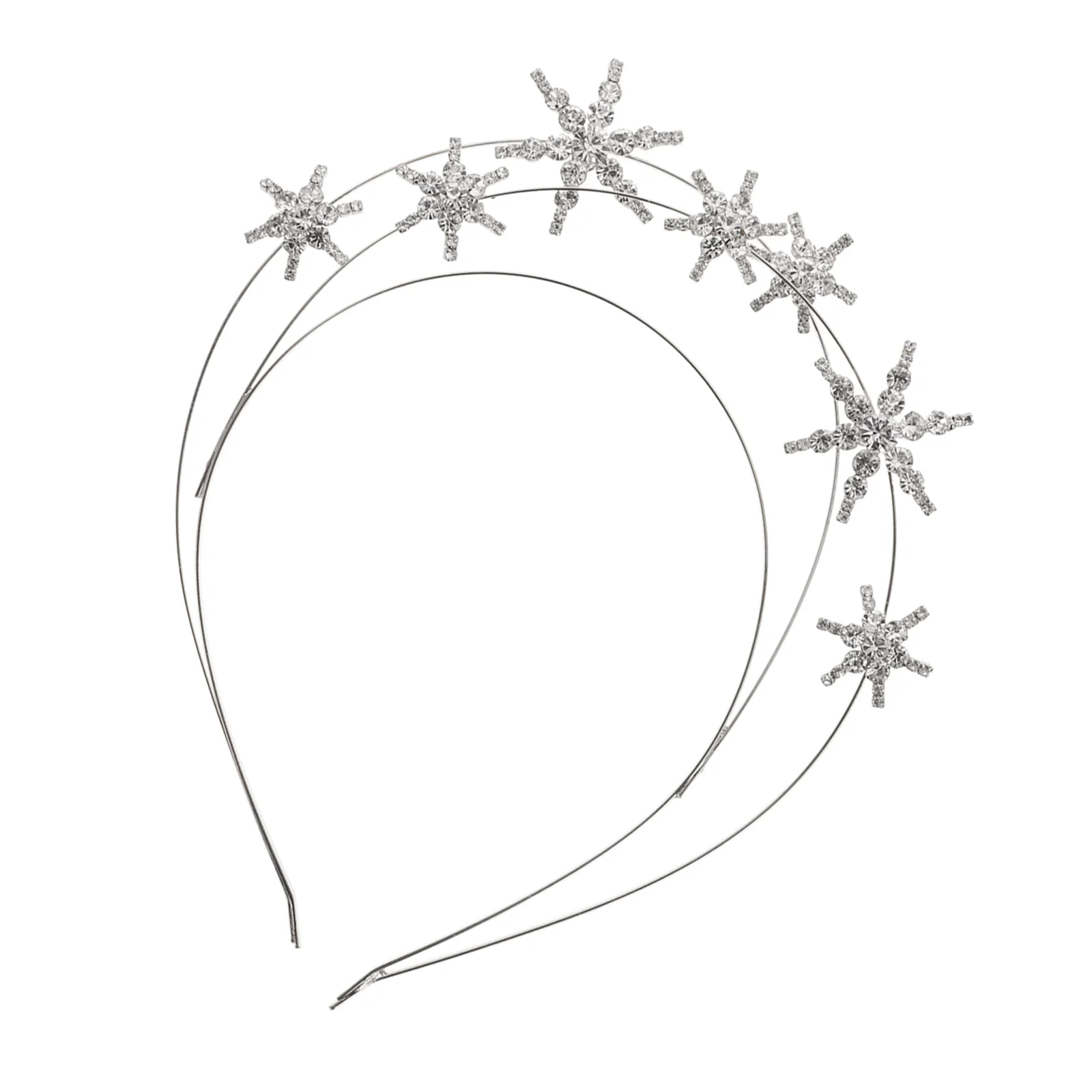 

Star Headband Crown Rhinestone Hair Decor Women Headdress Hairband Accessory for Girls Rhinestones Party Anniversary