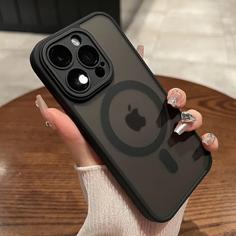 Funda Para IPhone 14 Pro De 6.1" Case Transparente Con Protector De Pantalla, Estuche Con Carga