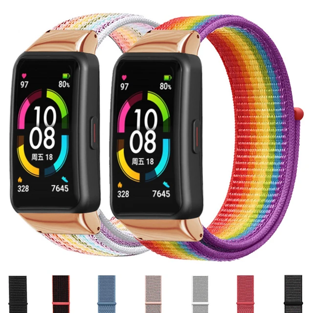 Soft Silicone Strap For Huawei band 7 Sport smart bracelet fashion original  replacement wristband For Huawei watch band 7 Correa - AliExpress