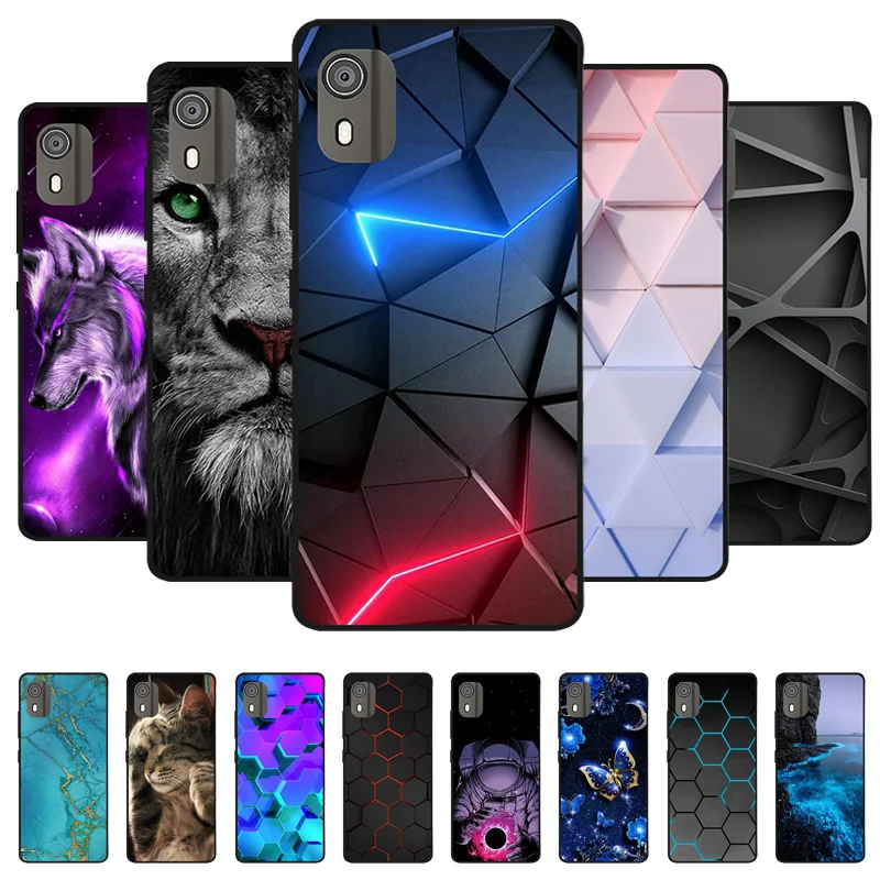 Sleek Black Silicone Phone Case with TPU Bumper