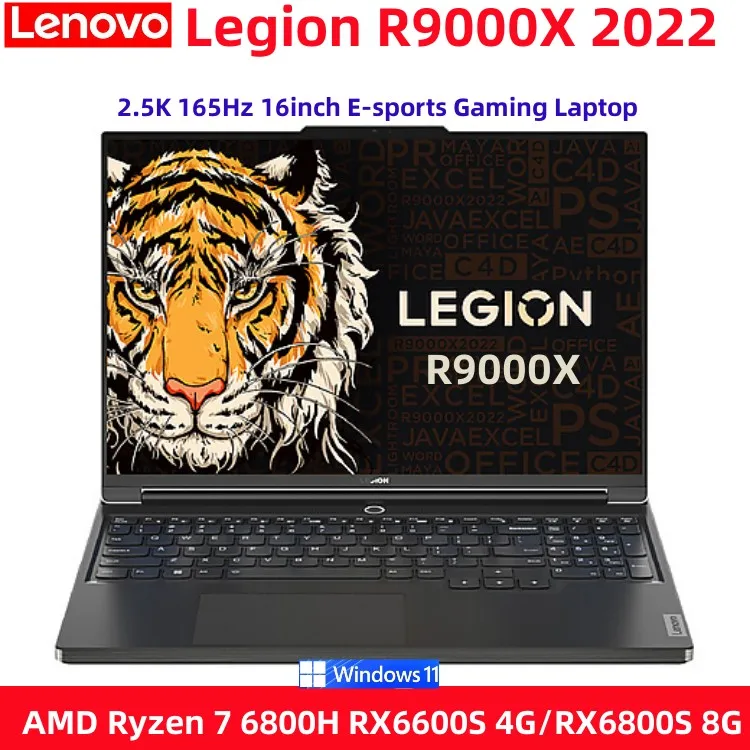 

Новый ноутбук Lenovo Legion R9000X 2022 e-sports, 16-дюймовый игровой ноутбук R7-6800H Radeon RX 6600S 4G/RX 6800S 8G 16 + 512G/ТБ