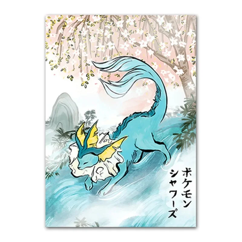 日本のアニメポケモンポスター,絵画,家の装飾,ポスター - AliExpress