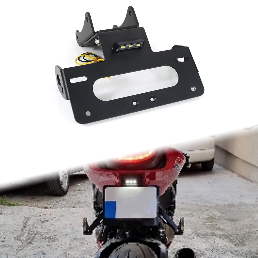 License Plate Holder Motorcycle License Plate Holder Fit For Honda CBR1000RR-CBR 1000RR Rear Tail Tidy Fender Eliminator Number Registration Plate kit License Plate Holder